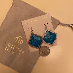 Kendra Scott Kirsten Bronze Veined Turquoise